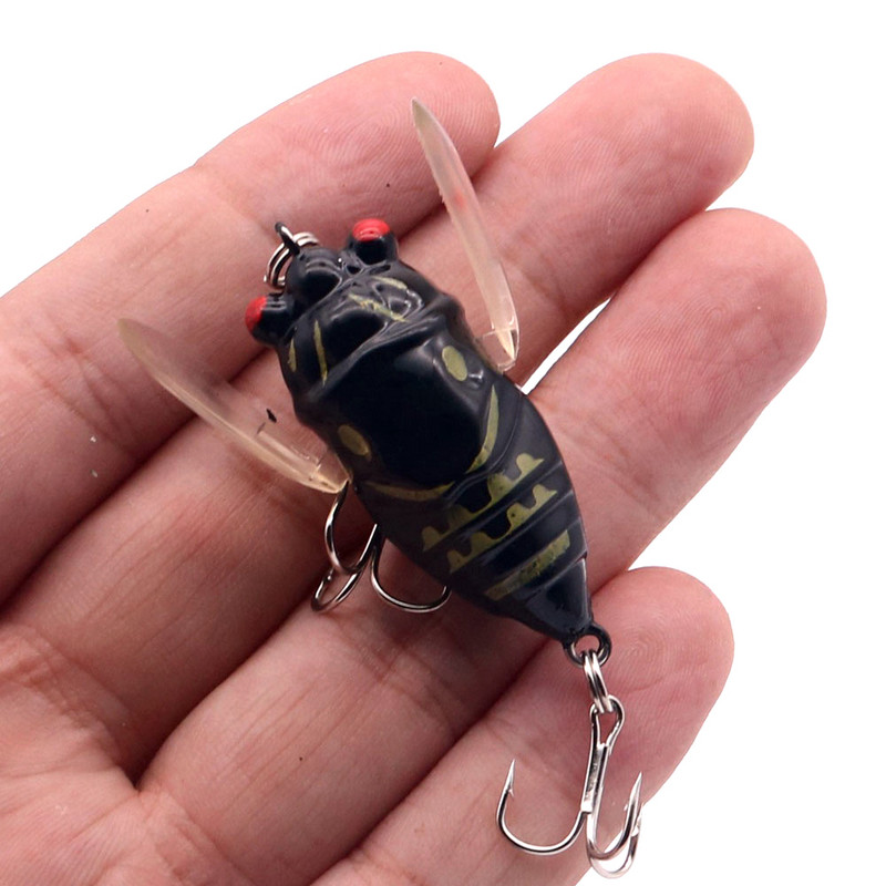 1db Bionic Cicada Hard Bait Horgászcsali 5cm/6g Szimulációs Minnow Fishing wobblerek Crankbait Pesca rovar horgászfelszerelés