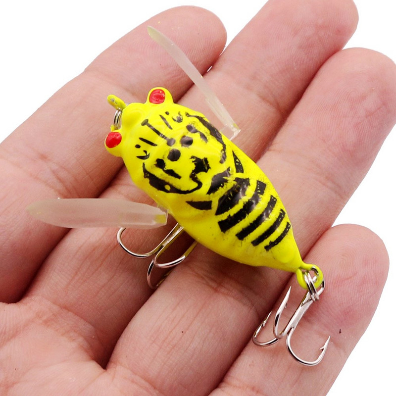 1db Bionic Cicada Hard Bait Horgászcsali 5cm/6g Szimulációs Minnow Fishing wobblerek Crankbait Pesca rovar horgászfelszerelés