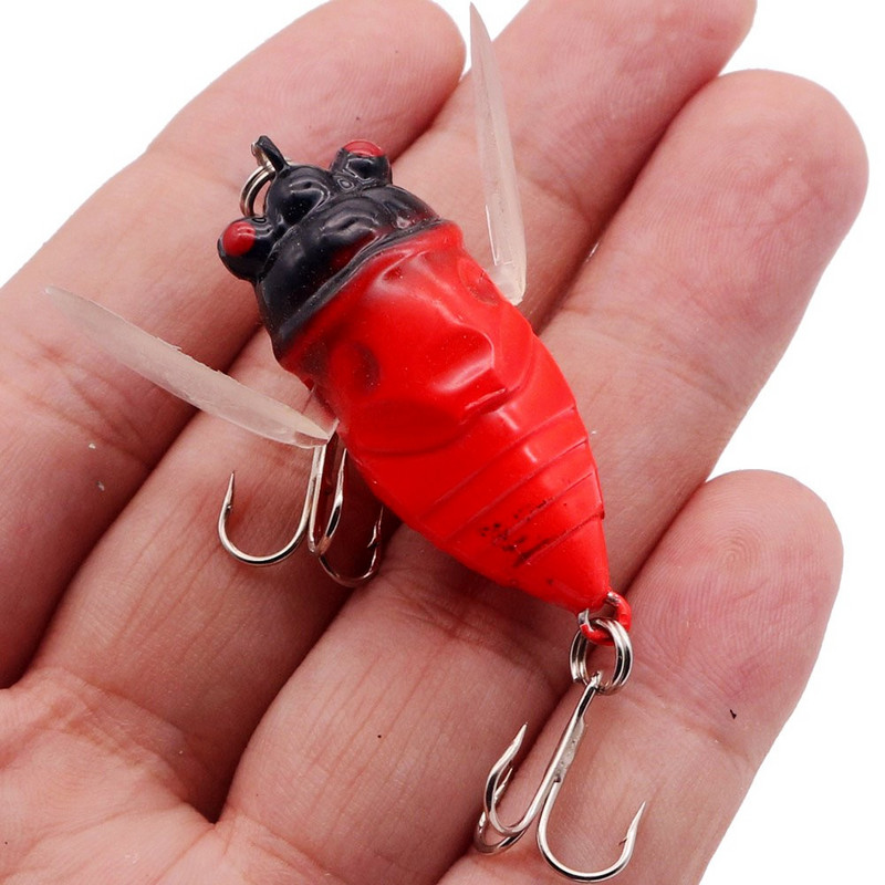 1db Bionic Cicada Hard Bait Horgászcsali 5cm/6g Szimulációs Minnow Fishing wobblerek Crankbait Pesca rovar horgászfelszerelés