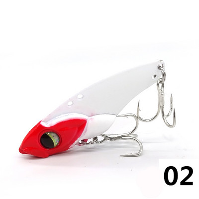 1 τμχ Metal VIB Fishing Lure Δόνηση Κουτάλι Μπάσο Δολώματα Crankbait Bass Wobbler Hard Baits Cicada Lure ViB Tackle