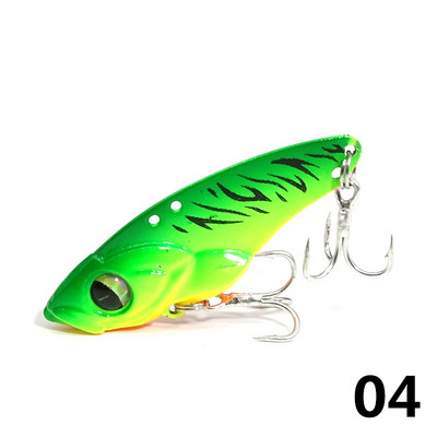 1 τμχ Metal VIB Fishing Lure Δόνηση Κουτάλι Μπάσο Δολώματα Crankbait Bass Wobbler Hard Baits Cicada Lure ViB Tackle