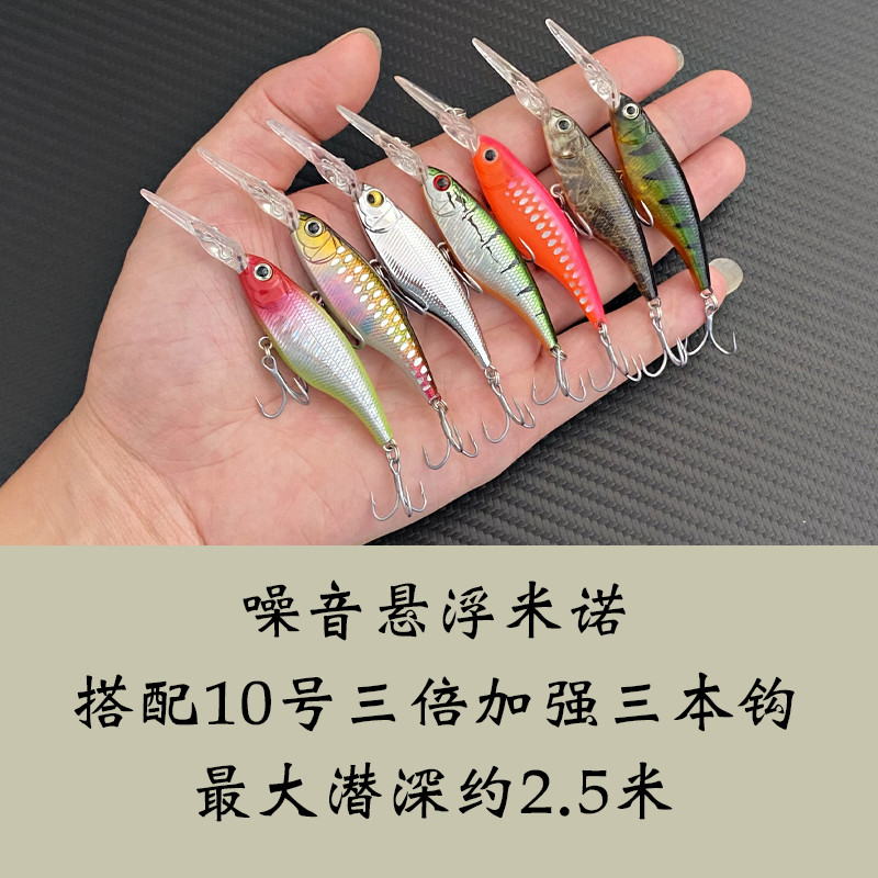 SHADING-X R 55 horgászcsali 55 mm-es 4,5 g-os függeszthető Jerkbaits Minnow Peche mesterséges kemény csali sügér csuka lazac pisztráng számára