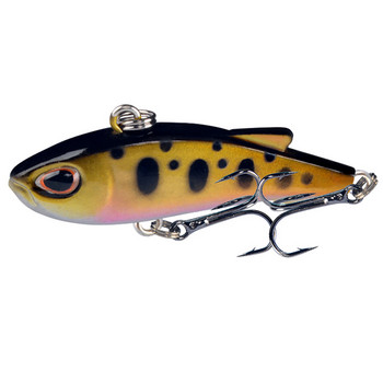 Mini Vib Sinking Crankbaits Fishing Lures Ratlin Σκληρά πλαστικά τεχνητά δολώματα για εργαλεία ψαρέματος Winter Ice Pike Bass