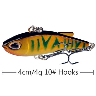 Mini Vib Süllyedő Vibrációs Crankbaits Horgászcsalik Ratlin kemény műanyag mesterséges csalik horgászfelszereléshez Téli jég csuka basszus