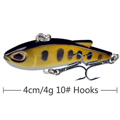 Mini Vib Süllyedő Vibrációs Crankbaits Horgászcsalik Ratlin kemény műanyag mesterséges csalik horgászfelszereléshez Téli jég csuka basszus