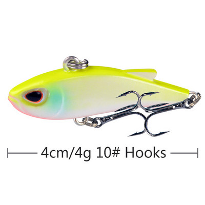 Mini Vib Süllyedő Vibrációs Crankbaits Horgászcsalik Ratlin kemény műanyag mesterséges csalik horgászfelszereléshez Téli jég csuka basszus