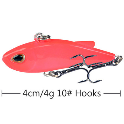 Mini Vib Süllyedő Vibrációs Crankbaits Horgászcsalik Ratlin kemény műanyag mesterséges csalik horgászfelszereléshez Téli jég csuka basszus