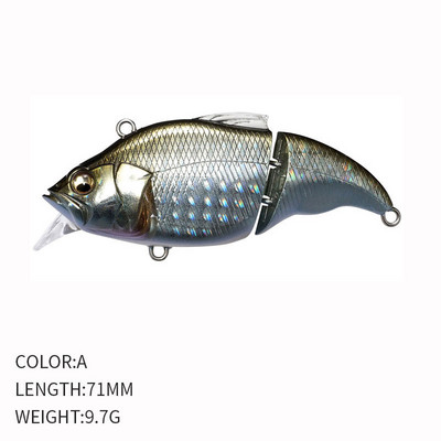 Vatalion ujuv püügilant 9,7 g 70 mm Crankbait kunstlik kõva söödaühendus VIB vibratsioonivoblerid forelli Bass Fishing swimbait