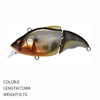 Vatalion ujuv püügilant 9,7 g 70 mm Crankbait kunstlik kõva söödaühendus VIB vibratsioonivoblerid forelli Bass Fishing swimbait