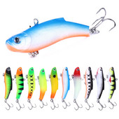 HENGJIA 1PC Soft Wobbler Lead Jig head Leurre Souple 7cm/17g Head VIB Fishing Lures Shape Hard Bait Pesca Fishing Tackle