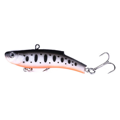 HENGJIA 1PC Soft Wobbler Lead Jig head Leurre Souple 7cm/17g Head VIB Fishing Lures Shape Hard Bait Pesca Fishing Tackle