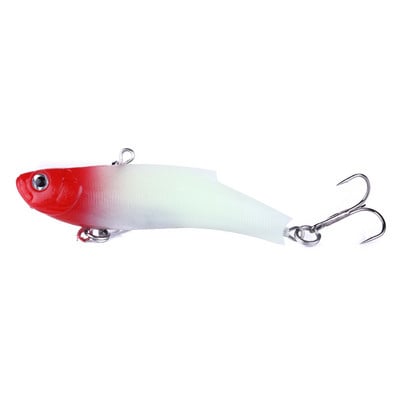 HENGJIA 1PC Soft Wobbler Lead Jig head Leurre Souple 7cm/17g Head VIB Fishing Lures Shape Hard Bait Pesca Fishing Tackle