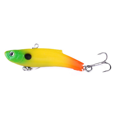 HENGJIA 1PC Soft Wobbler Lead Jig head Leurre Souple 7cm/17g Head VIB Fishing Lures Shape Hard Bait Pesca Fishing Tackle