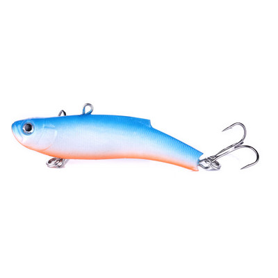 HENGJIA 1PC Soft Wobbler Lead Jig head Leurre Souple 7cm/17g Head VIB Fishing Lures Shape Hard Bait Pesca Fishing Tackle
