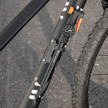 Αντλία αέρα ποδηλάτου Schrader Presta Valve Multifunction Hand Pump 360 μοιρών Περιστρεφόμενη κεφαλή 120 PSI Tire Inflator Cycling Εξαρτήματα