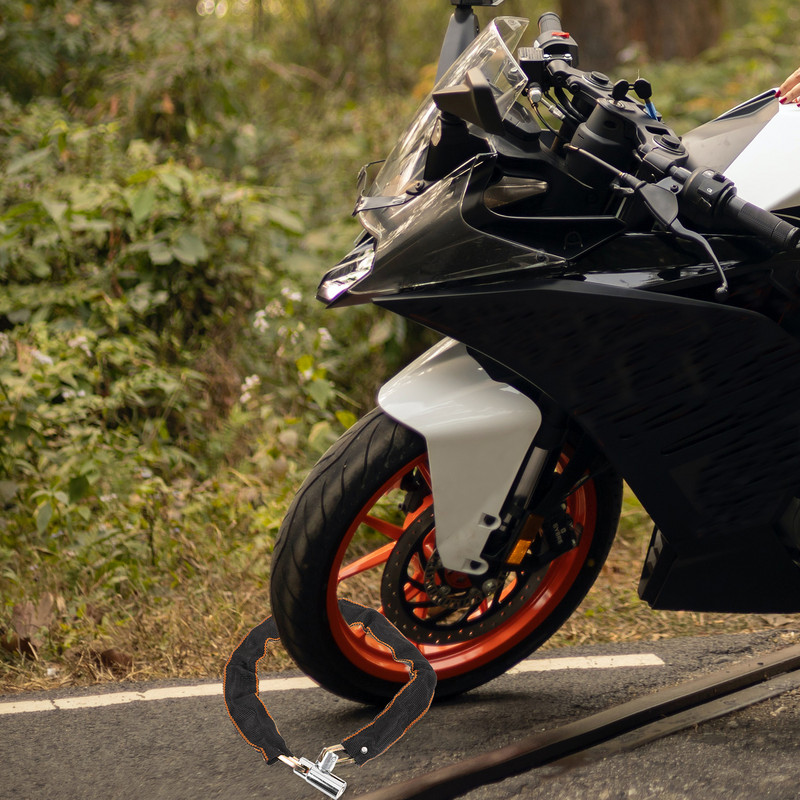 Kerékpárzár kulcsokkal Motorkerékpár biztonsági lánczár Vágásbiztos lánczár Kerékpározás kültéri zártartozék