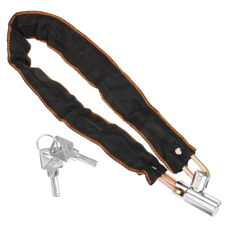 Kerékpárzár kulcsokkal Motorkerékpár biztonsági lánczár Vágásbiztos lánczár Kerékpározás kültéri zártartozék