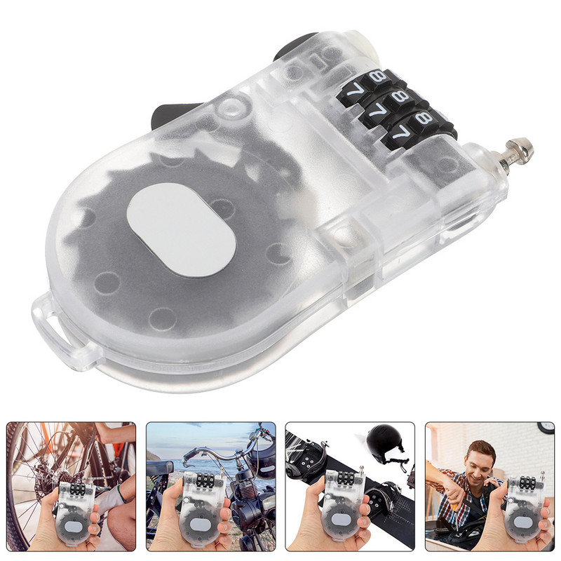 Lopásgátló síléczár Hordozható deszkazár Fény behúzható biztonsági drótkötél Acél kábelzár Zár Sítartozékok