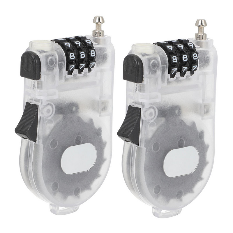 Lopásgátló síléczár Hordozható deszkazár Fény behúzható biztonsági drótkötél Acél kábelzár Zár Sítartozékok