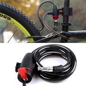 1 Σετ Excellent Bicycle Lock Ανθεκτική κλειδαριά μοτοσικλέτας Ευρέως εφαρμόσιμη αντιπαραμορφωτική κλειδαριά ασφαλείας ποδηλάτου οχήματος