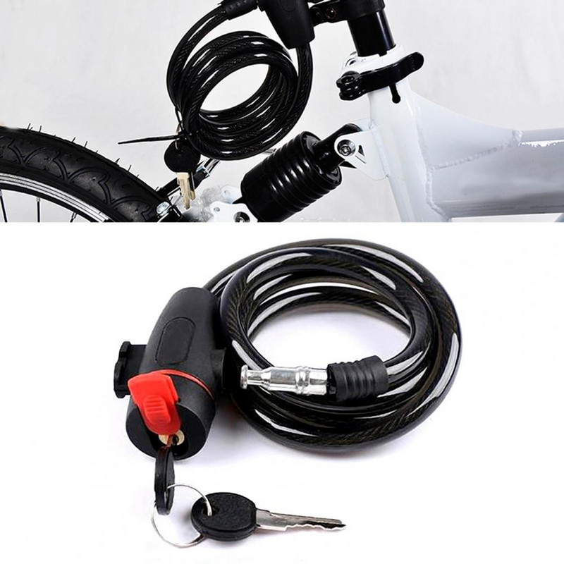 1 szett Kiváló kerékpárzár Tartós motorkerékpárzár Széles körben alkalmazható deformációgátló járműkerékpár biztonsági zár kellékek