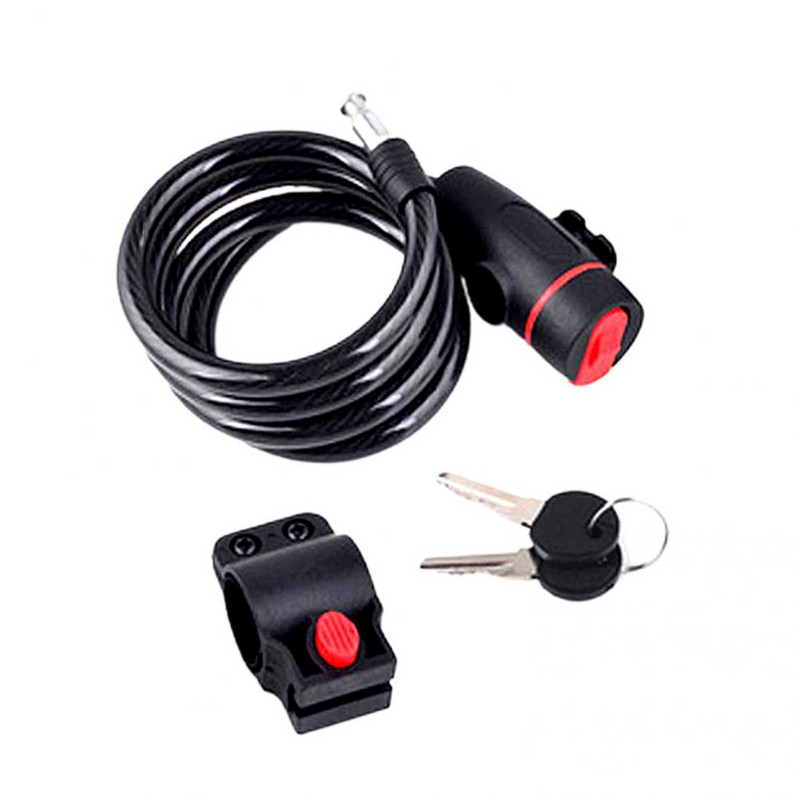 1 szett Kiváló kerékpárzár Tartós motorkerékpárzár Széles körben alkalmazható deformációgátló járműkerékpár biztonsági zár kellékek