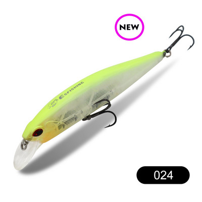 ESFISHING Hot μοντέλο Fishing Bait 4" 16g Βάθος 0,8-1,5m Sparrow Suspend Minnow Colors for Choose Hard Lure Tackle Sharp Hooks