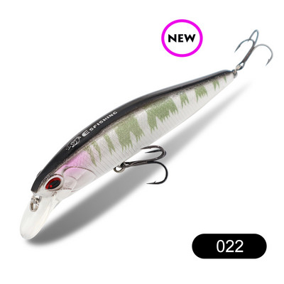 ESFISHING Hot μοντέλο Fishing Bait 4" 16g Βάθος 0,8-1,5m Sparrow Suspend Minnow Colors for Choose Hard Lure Tackle Sharp Hooks