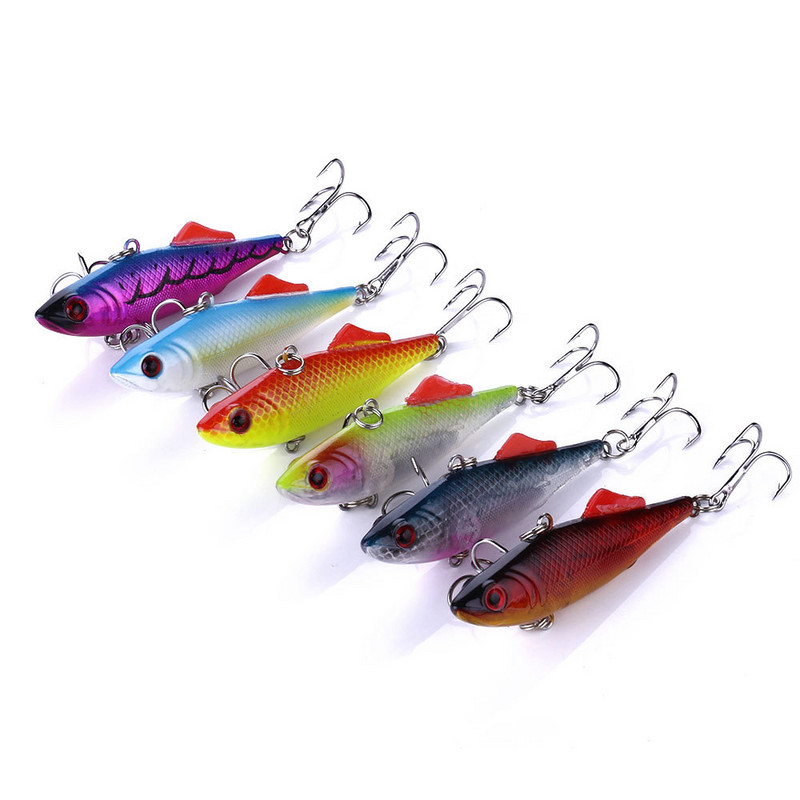 1db Horgászcsali Winter VIB Spoon Bait 70mm 16.5g Hard Crankbait Wobbler Isca Artificial Peche Salmo horgászathoz