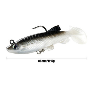 1 τεμ 8,5 εκ. 12,5 γραμμάρια Wobbler Lead Soft Lure Jig Τεχνητή σιλικόνη δόλωμα Πρίμα Άγκιστρα Swimbait Winter Bass Pesca Είδη ψαρέματος