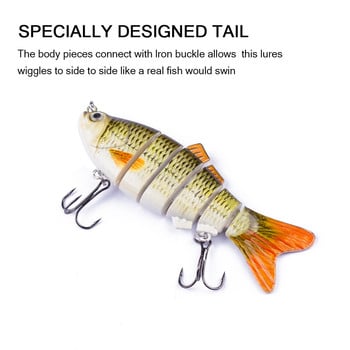 Hanlin 5/6/7/8/10cm Mini Multi Jointed Swimbait Fishing Lure Flexible Fish Bait Bionic Crankbait Sinking Pesca Pike Bass Tackle