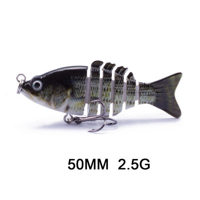 Hanlin 5/6/7/8/10cm Mini Multi Jointed Swimbait Fishing Lure Flexible Fish Bait Bionic Crankbait Sinking Pesca Pike Bass Tackle