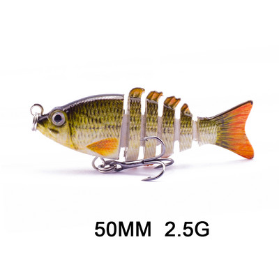 Hanlin 5/6/7/8/10cm Mini Multi Jointed Swimbait Fishing Lure Flexible Fish Bait Bionic Crankbait Sinking Pesca Pike Bass Tackle