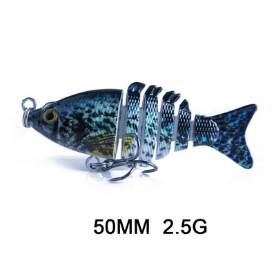 Hanlin 5/6/7/8/10cm Mini Multi Jointed Swimbait Fishing Lure Flexible Fish Bait Bionic Crankbait Sinking Pesca Pike Bass Tackle