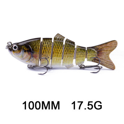 Hanlin 5/6/7/8/10cm Mini Multi Jointed Swimbait Fishing Lure Flexible Fish Bait Bionic Crankbait Sinking Pesca Pike Bass Tackle