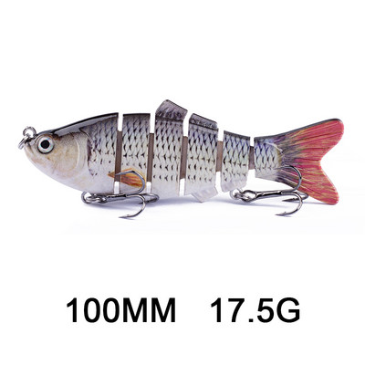 Hanlin 5/6/7/8/10cm Mini Multi Jointed Swimbait Fishing Lure Flexible Fish Bait Bionic Crankbait Sinking Pesca Pike Bass Tackle