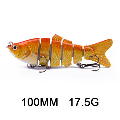 Hanlin 5/6/7/8/10cm Mini Multi Jointed Swimbait Fishing Lure Flexible Fish Bait Bionic Crankbait Sinking Pesca Pike Bass Tackle