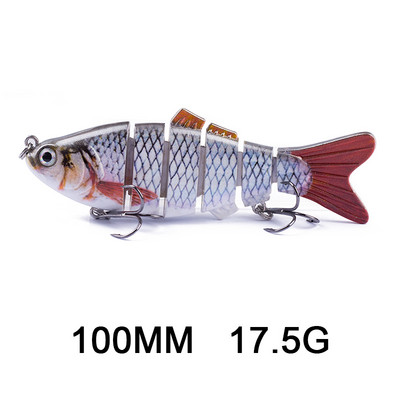 Hanlin 5/6/7/8/10cm Mini Multi Jointed Swimbait Fishing Lure Flexible Fish Bait Bionic Crankbait Sinking Pesca Pike Bass Tackle