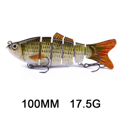 Hanlin 5/6/7/8/10cm Mini Multi Jointed Swimbait Fishing Lure Flexible Fish Bait Bionic Crankbait Sinking Pesca Pike Bass Tackle