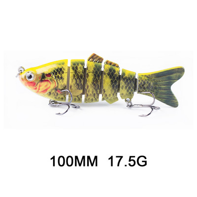 Hanlin 5/6/7/8/10cm Mini Multi Jointed Swimbait Fishing Lure Flexible Fish Bait Bionic Crankbait Sinking Pesca Pike Bass Tackle