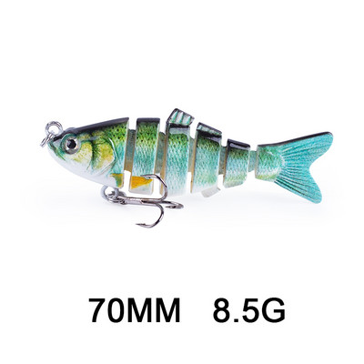 Hanlin 5/6/7/8/10cm Mini Multi Jointed Swimbait Fishing Lure Flexible Fish Bait Bionic Crankbait Sinking Pesca Pike Bass Tackle