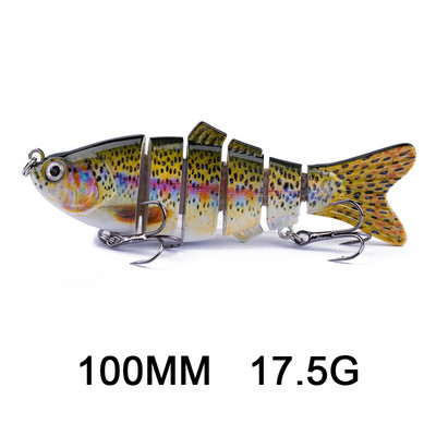 Hanlin 5/6/7/8/10cm Mini Multi Jointed Swimbait Fishing Lure Flexible Fish Bait Bionic Crankbait Sinking Pesca Pike Bass Tackle