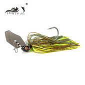 LTHTUG Chatter Bait Elite Lures 3/8oz 1/2oz με λεπίδες Skirted Swim Jigs Bass Baits High Quality Fishing Lure Wobbler
