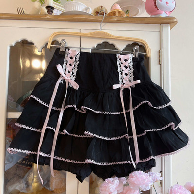 Ιαπωνικές πλισέ φούστες σε στυλ Kawaii Lolita Γυναικείες ψηλόμεσες ροζ επίδεσμοι Fairy Y2k Αισθητική φούστα Cute Faldas Mujer Moda 2023
