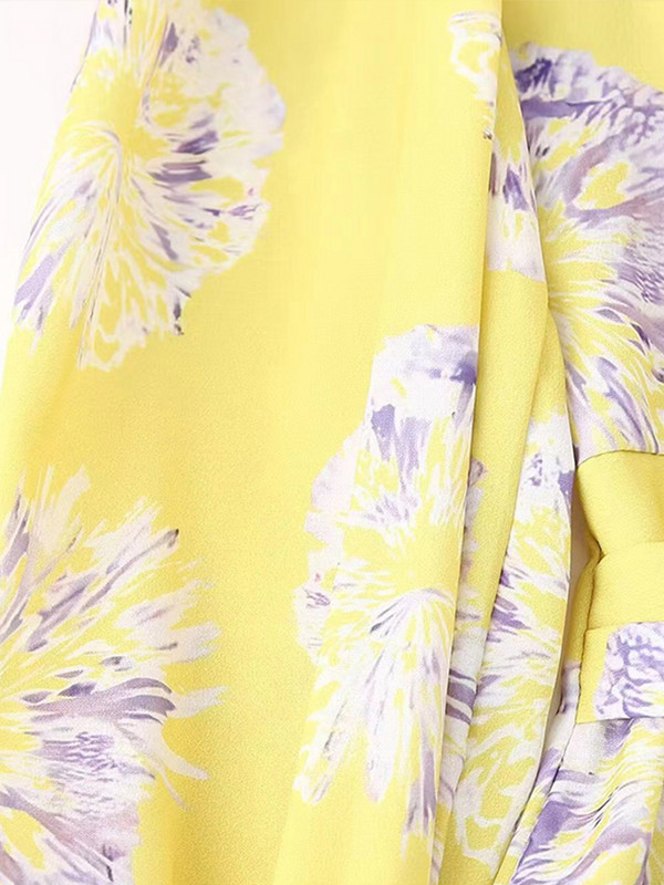 Elegáns, mintás, hajtogatott ruha női hajtogatott, vékony V-nyakú, hosszú ujjú, Bodycon ruhák női 2024 tavaszi Empire Lady Party Vestidos