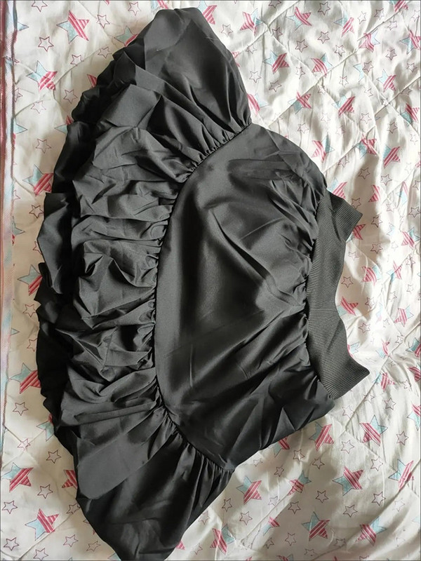 Tavasz, nyár fekete összehajtható labdaruha szoknya Női elasztikus, magas derékú A vonalú szexi rövid szoknyák Szabálytalan fodros fehér táncszoknyák