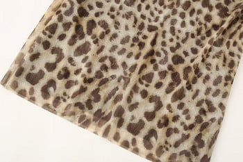 TRAF Leopard Print Φούστες από Τούλι για Γυναικεία Ψηλόμεση Μακρή Φούστα Γυναικεία Καλοκαιρινή Παραλία Γυναικείες Φούστες Streetwear ίσια midi φούστα