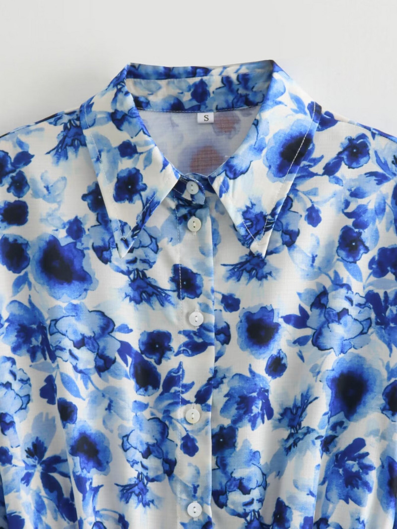 ZAURA női ruha 2024 nyár új szabadidő vakáció stílus derék fűzős ing rövid szoknya