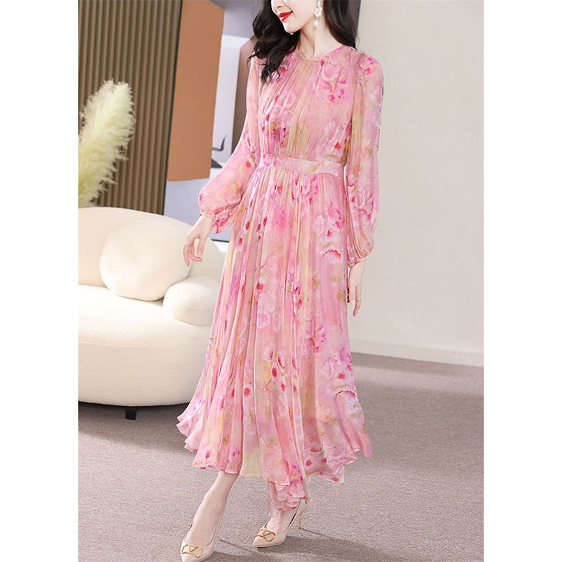 Női Vestidos 2024 tavaszi és őszi új, csúcskategóriás, finom, elegáns női ruha, divatos temperamentumú, sokoldalú női ruha