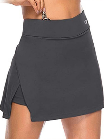 Hamis kétrészes Hakama szoknya Női tömör Active Performance Skort könnyű futó tenisz golf sport miniszoknya